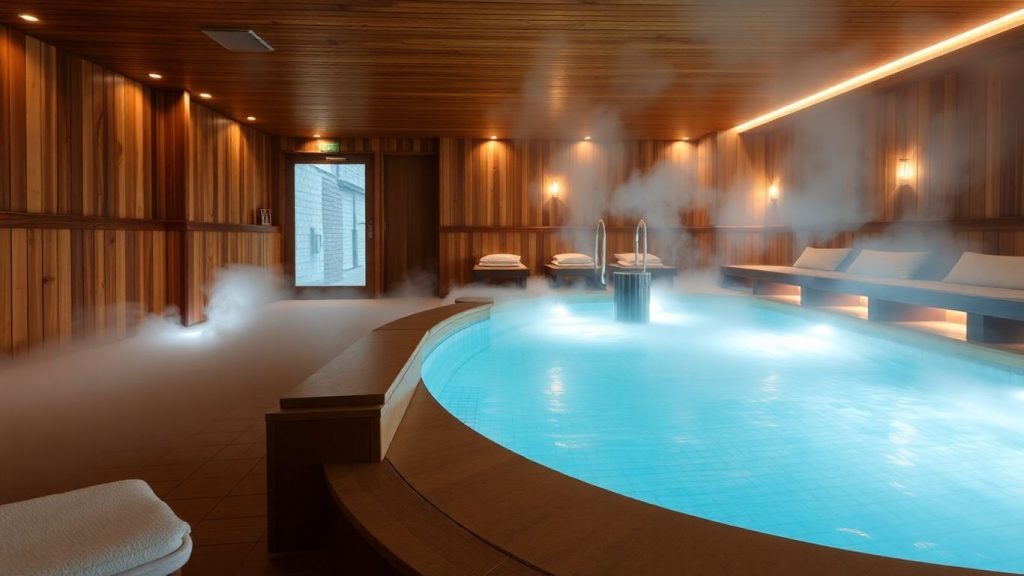 대구 그랜드호텔 사우나 내부 모습